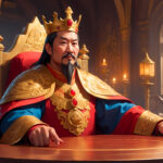 king with crown digital art
