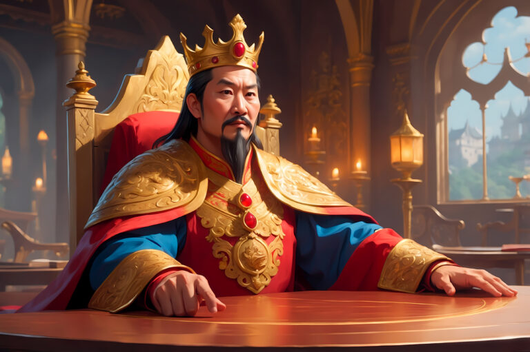 king with crown digital art